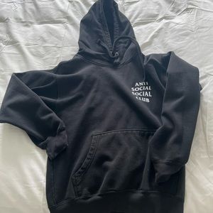Anti social black hoodie